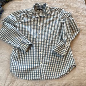 BR men’s no iron tailored slim fit shirt XL 17-17.5.  35-36”